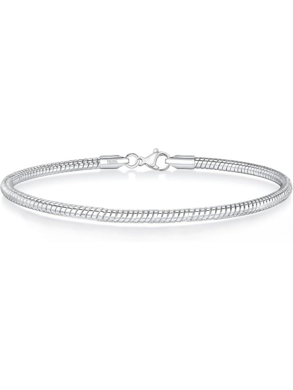 Stylish 925 Sterling Silver Charm Bracelet for Women - Elegant Jewelry Gift